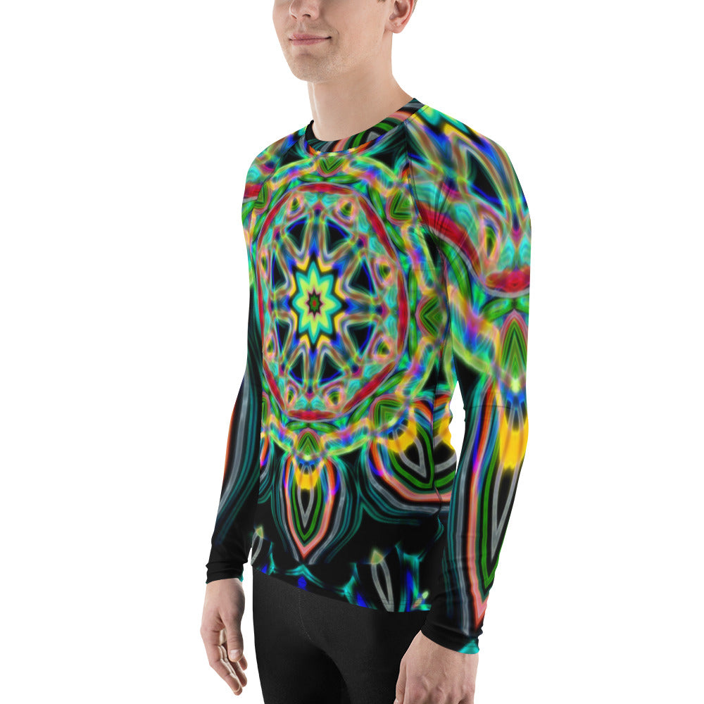 Cosmic Flower Men's Rash Guard