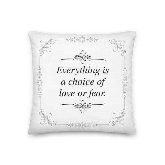 Love or Fear Meditation Pillow