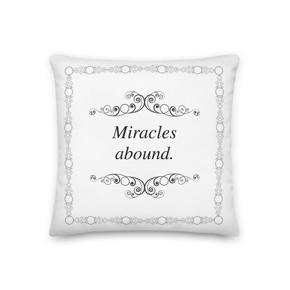 Miracles Abound Meditation Pillow
