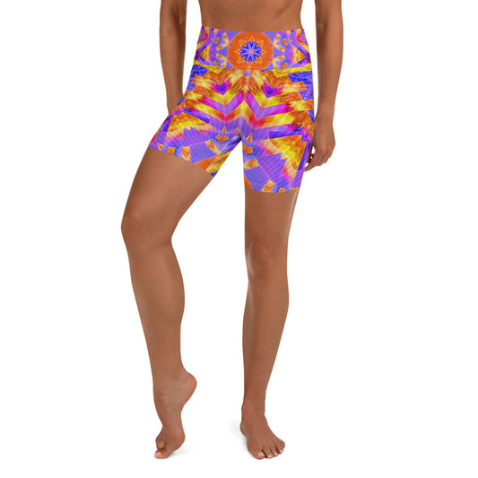 Coral Yoga Shorts