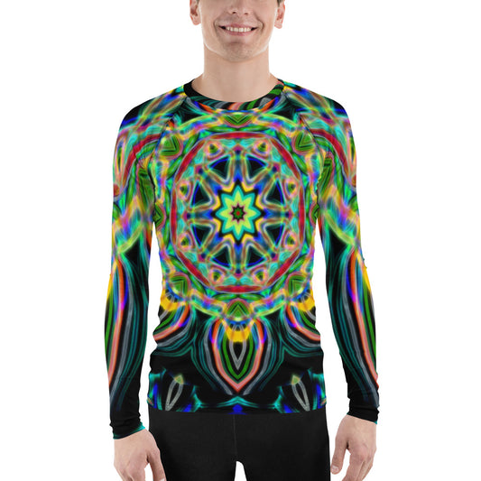 Cosmic Flower Men's Rash Guard