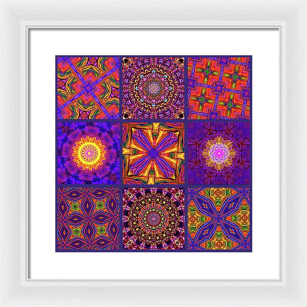 Nine Tiles - Framed Print
