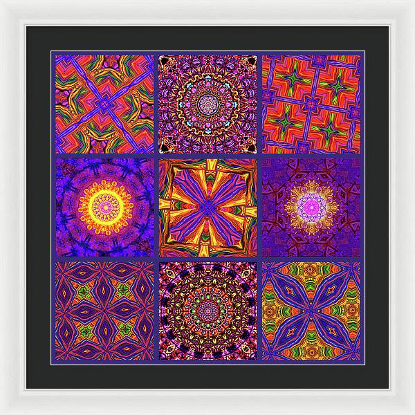 Nine Tiles - Framed Print