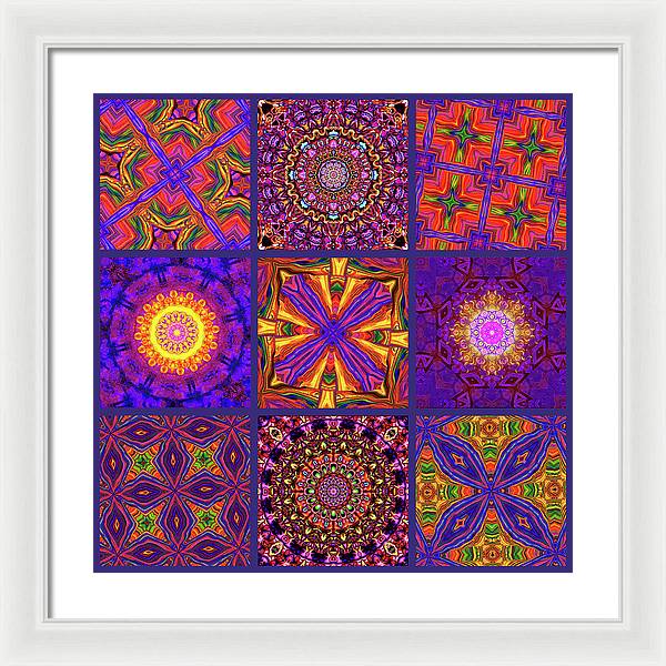 Nine Tiles - Framed Print