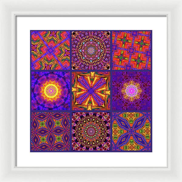 Nine Tiles - Framed Print