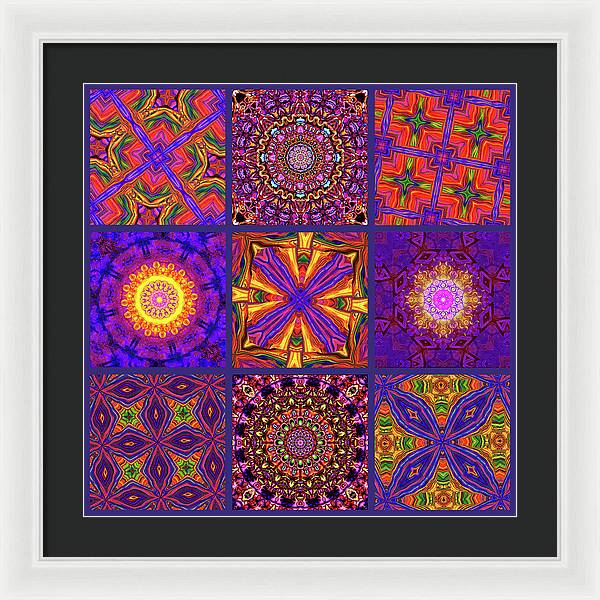 Nine Tiles - Framed Print
