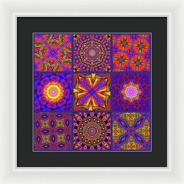 Nine Tiles - Framed Print