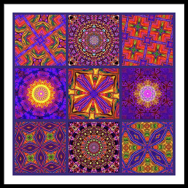 Nine Tiles - Framed Print