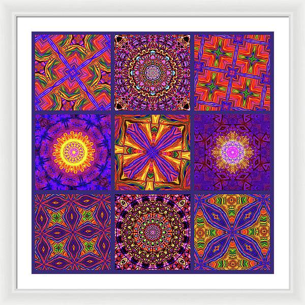 Nine Tiles - Framed Print