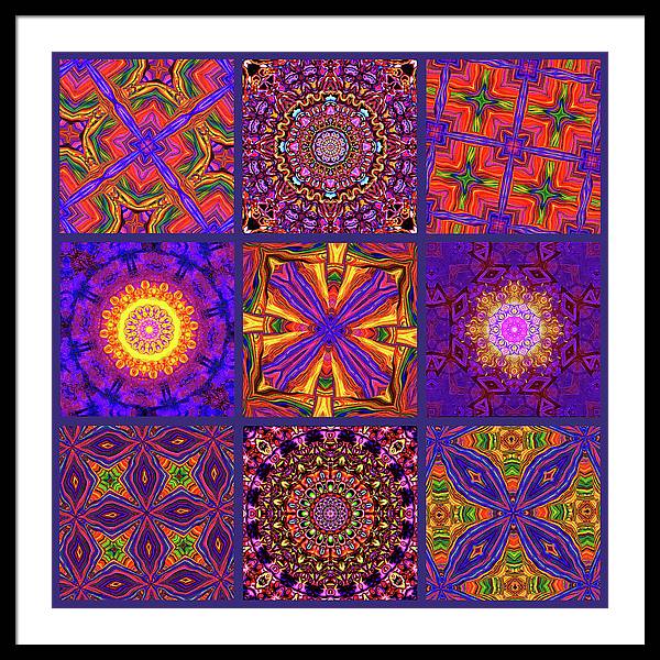Nine Tiles - Framed Print