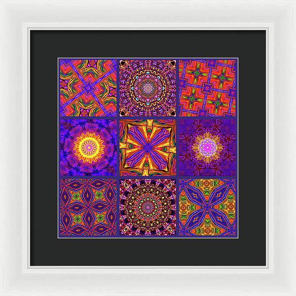 Nine Tiles - Framed Print