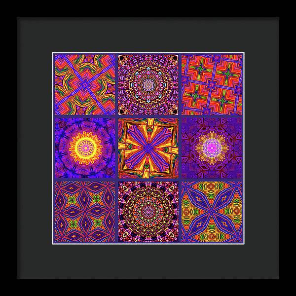 Nine Tiles - Framed Print