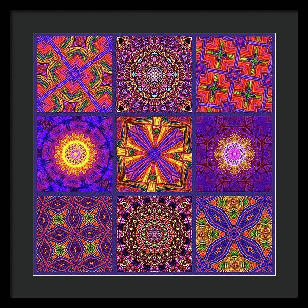 Nine Tiles - Framed Print