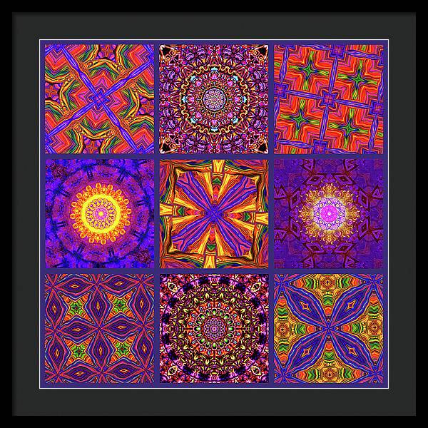 Nine Tiles - Framed Print