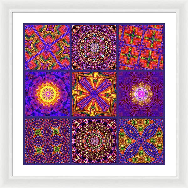 Nine Tiles - Framed Print