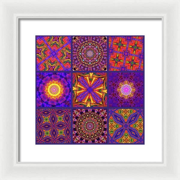 Nine Tiles - Framed Print