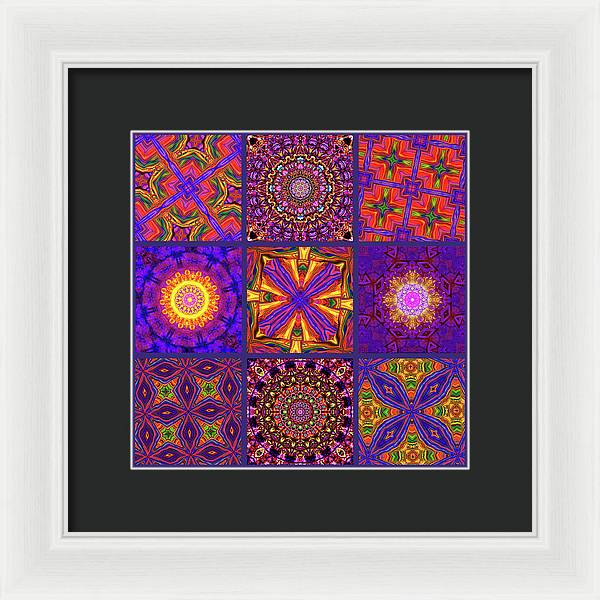 Nine Tiles - Framed Print