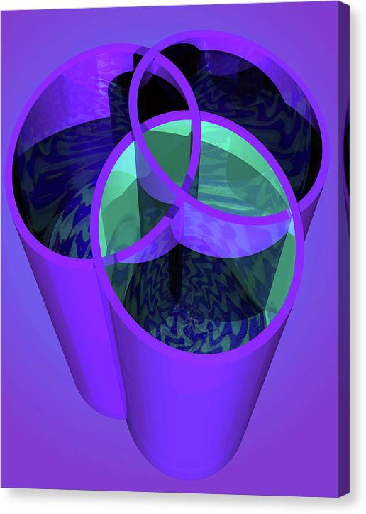 Purple Trinity - Canvas Print