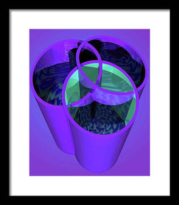 Purple Trinity - Framed Print