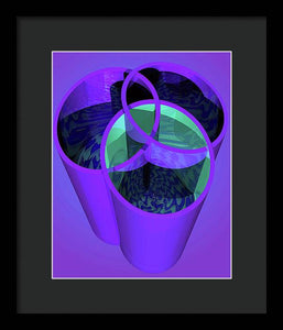 Purple Trinity - Framed Print