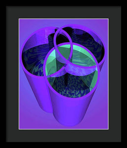 Purple Trinity - Framed Print