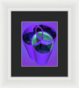 Purple Trinity - Framed Print