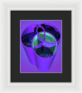 Purple Trinity - Framed Print