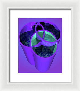 Purple Trinity - Framed Print