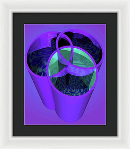 Purple Trinity - Framed Print