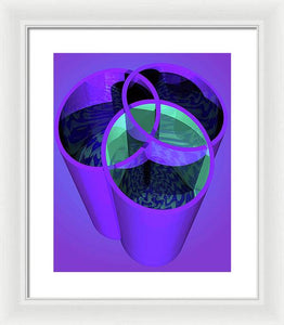 Purple Trinity - Framed Print