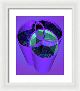 Purple Trinity - Framed Print