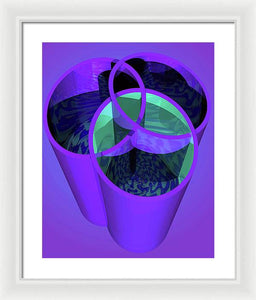 Purple Trinity - Framed Print