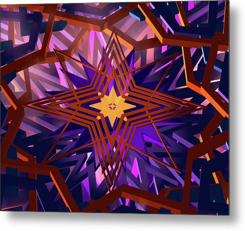 Rainy Day Flower - Metal Print