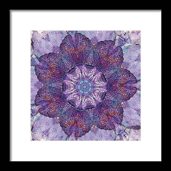 Water Iris Mandala - Framed Print