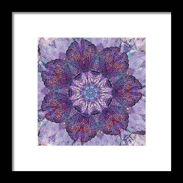 Water Iris Mandala - Framed Print